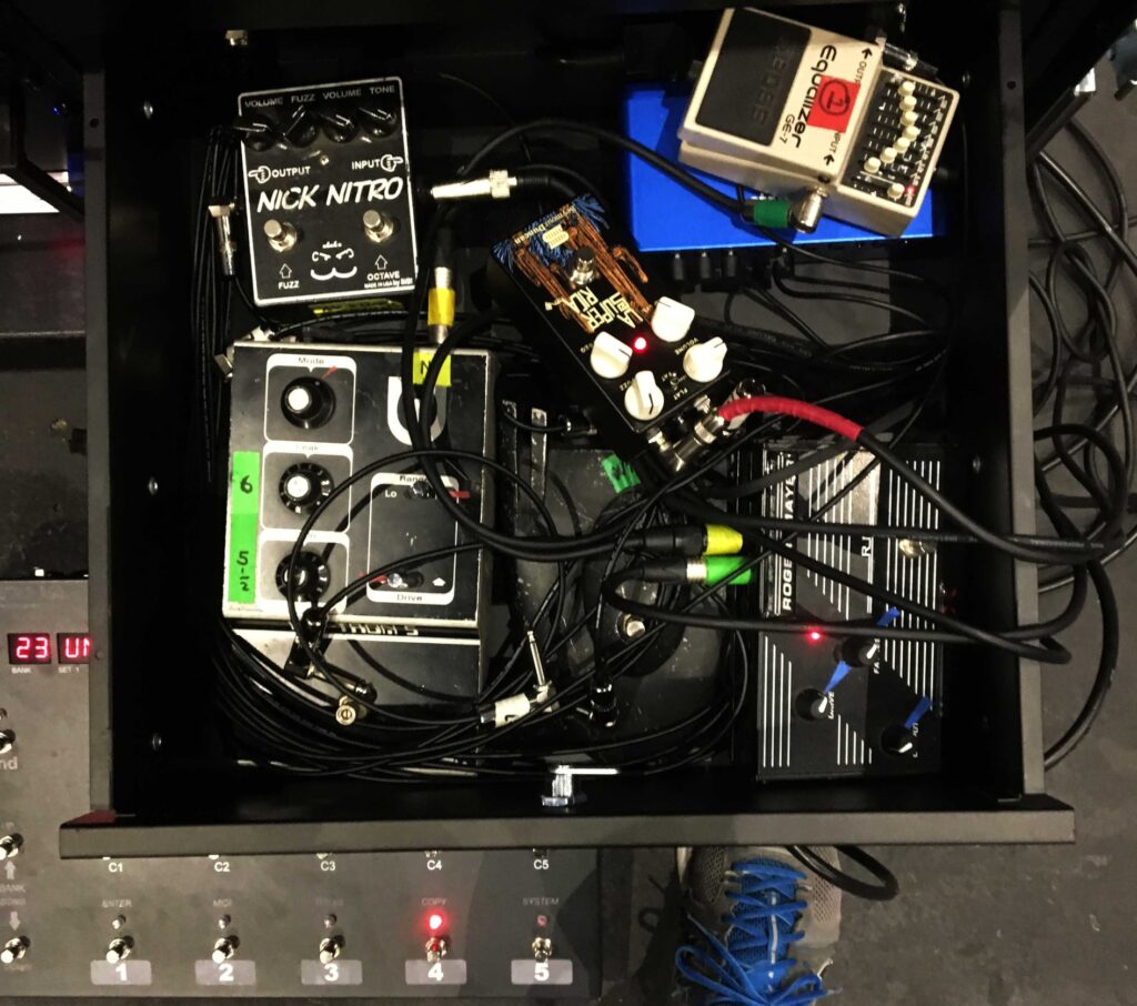 The brutal beauty of Kevin Shields' pedalboard Space Echo