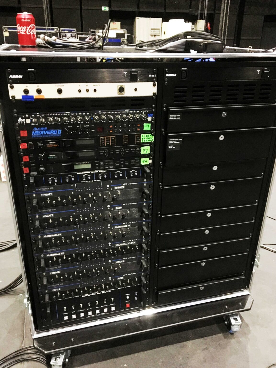 The brutal beauty of Kevin Shields' pedalboard Space Echo