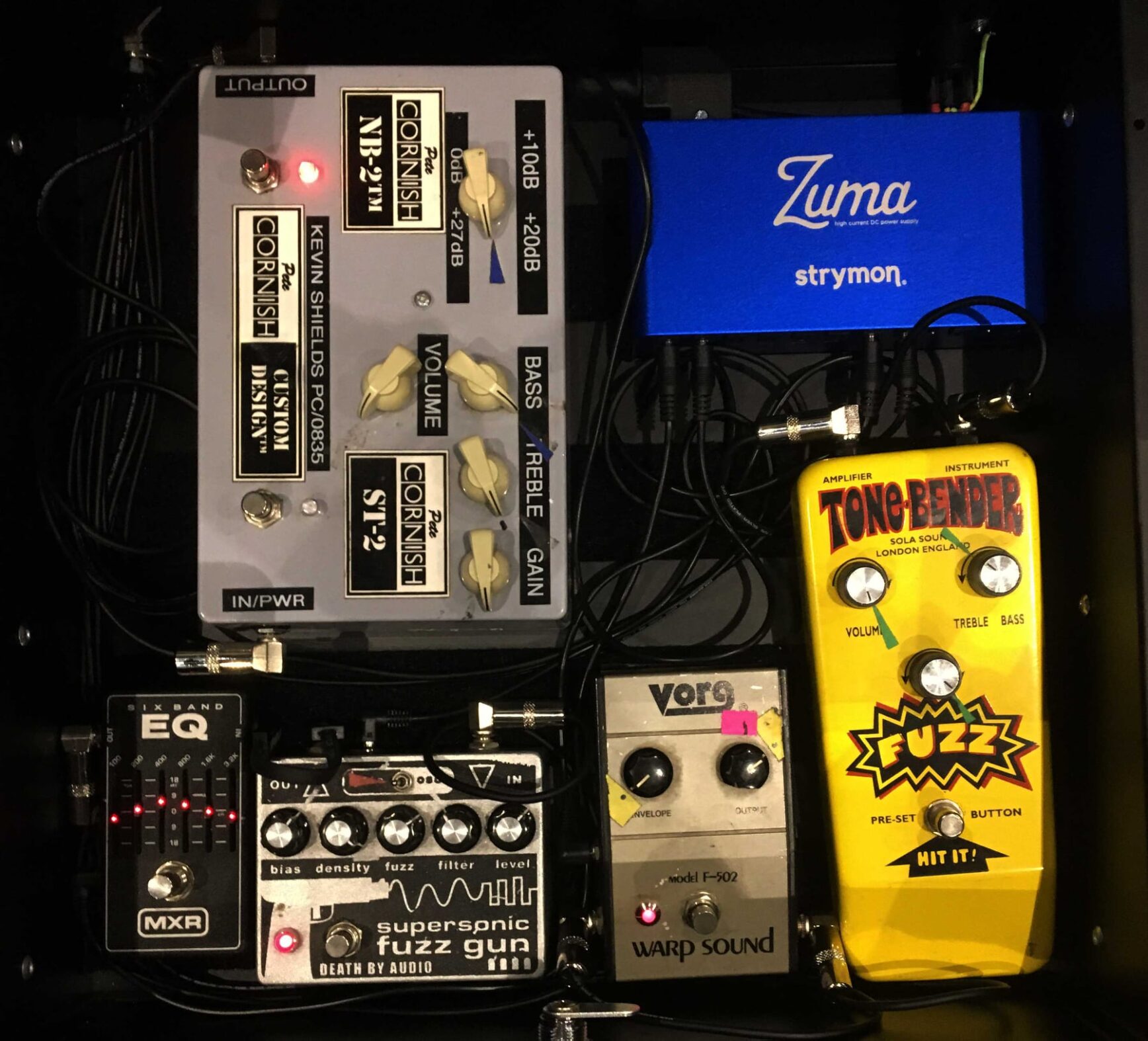 The brutal beauty of Kevin Shields' pedalboard Space Echo